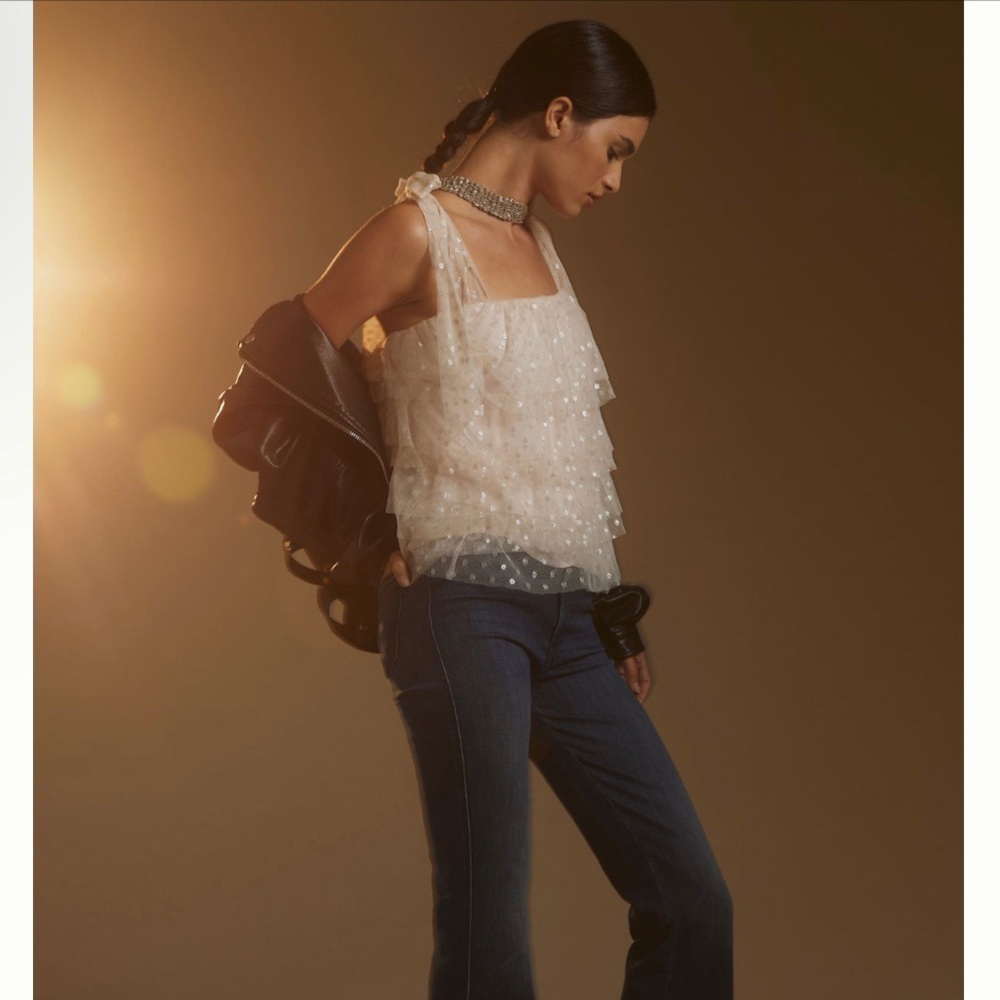 Anthropologie Plus Size 3X Maeve Tulle Tank